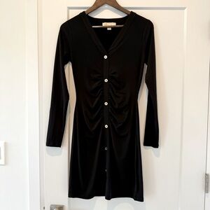 NWOT Michael Kors Black Long Sleeve Dress